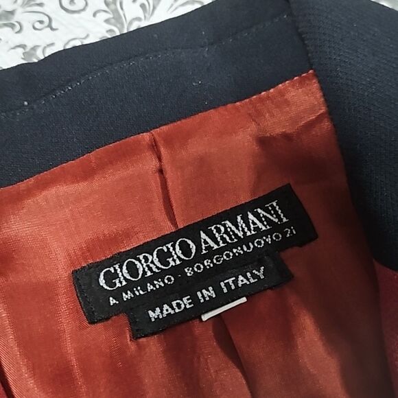 Vintage 80s Armani Red Equestrian Blazer Sport Jacket Read Discrimination - Picture 10 of 16